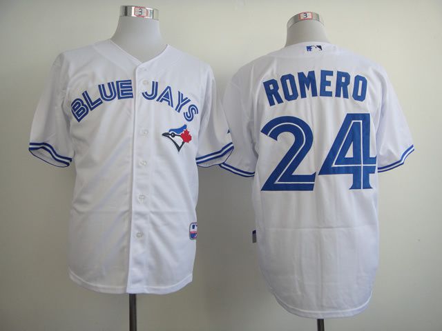 Men Toronto Blue Jays #24 Romero White MLB Jerseys->toronto blue jays->MLB Jersey